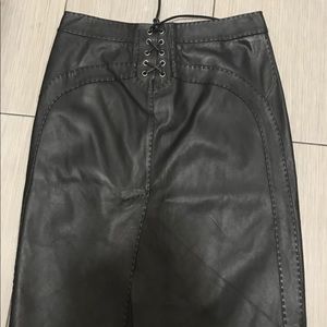 Leather skirt